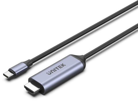 Unitek Cable Converts Type-C To HDMI 2.1 / Supports 8K Resolution at 60Hz / 1.8 Meters