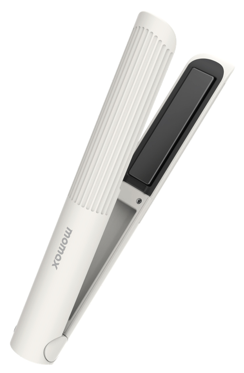 Momax Cordless Hair Straightener / Battery Operated / 3 Heat Settings / White