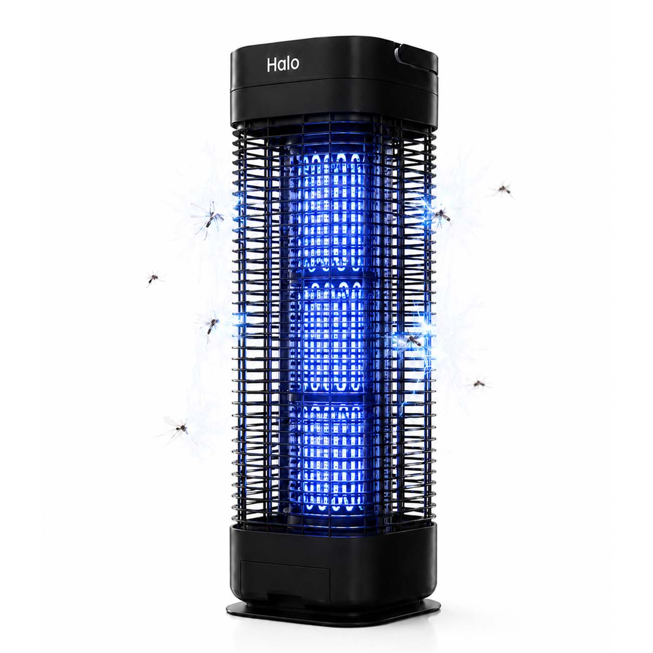 Halo Electric Insect Killer / UVA Light / Covers 100 sqm / Quiet Operation / Black