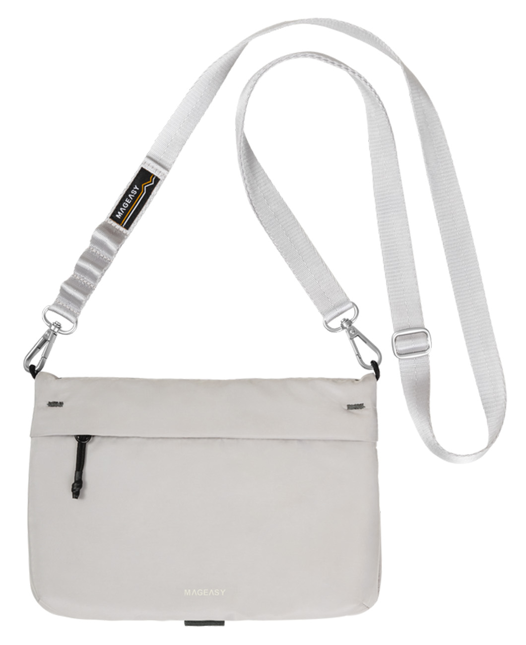 MagEasy Multi-Purpose Bag with Shoulder Strap / 2L Capacity / Foldable / Cement Grey