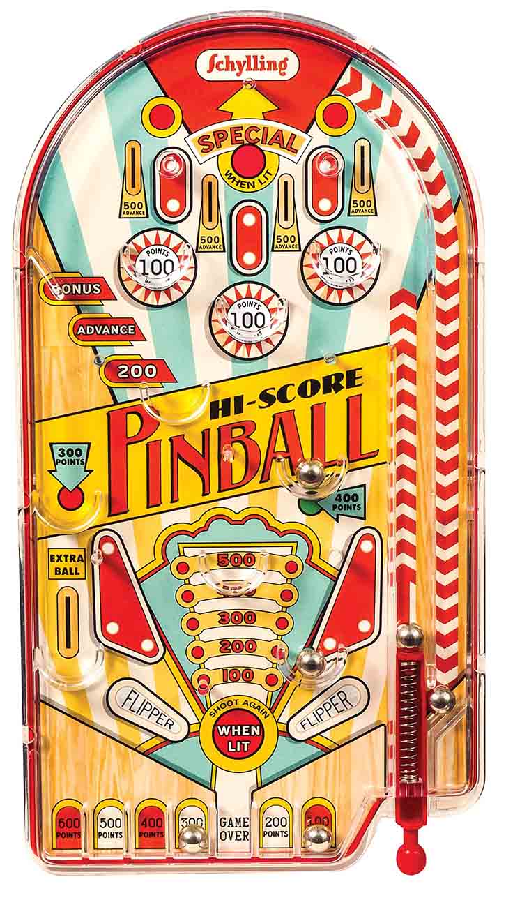لعبة Hi Score Pinball من Schylling / ممتعة / لا تتطلب بطاريات