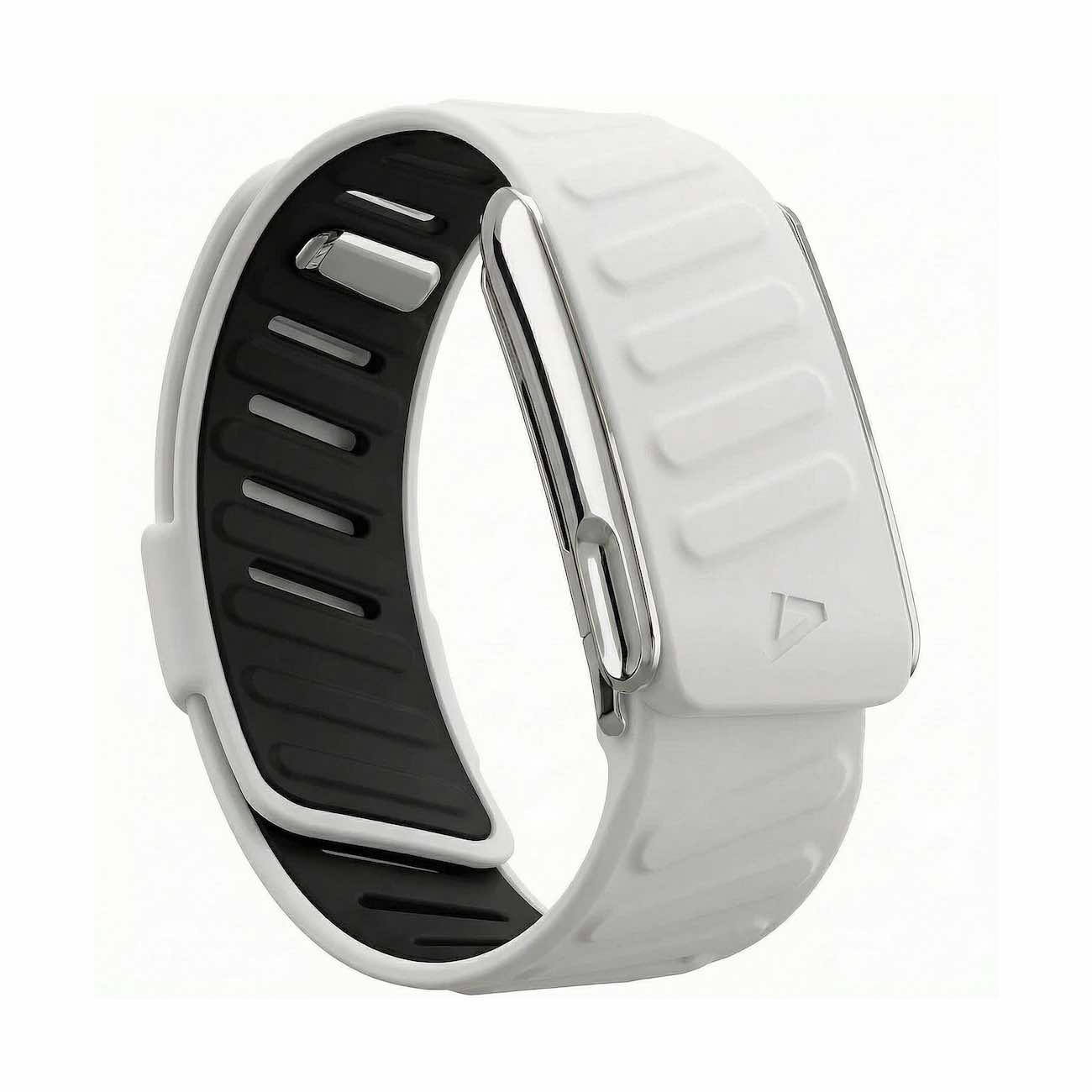 سير Dash يدعم Whoop 5 MG / سليكون ناعم / رصاصي مع اطار فضي لامع