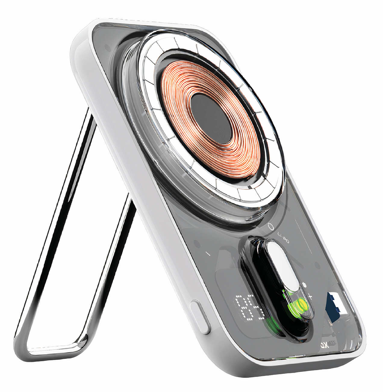 Momax Power Flow Magnetic Power Bank / Supports MagSafe / Built-in Stand / 5000 mAh