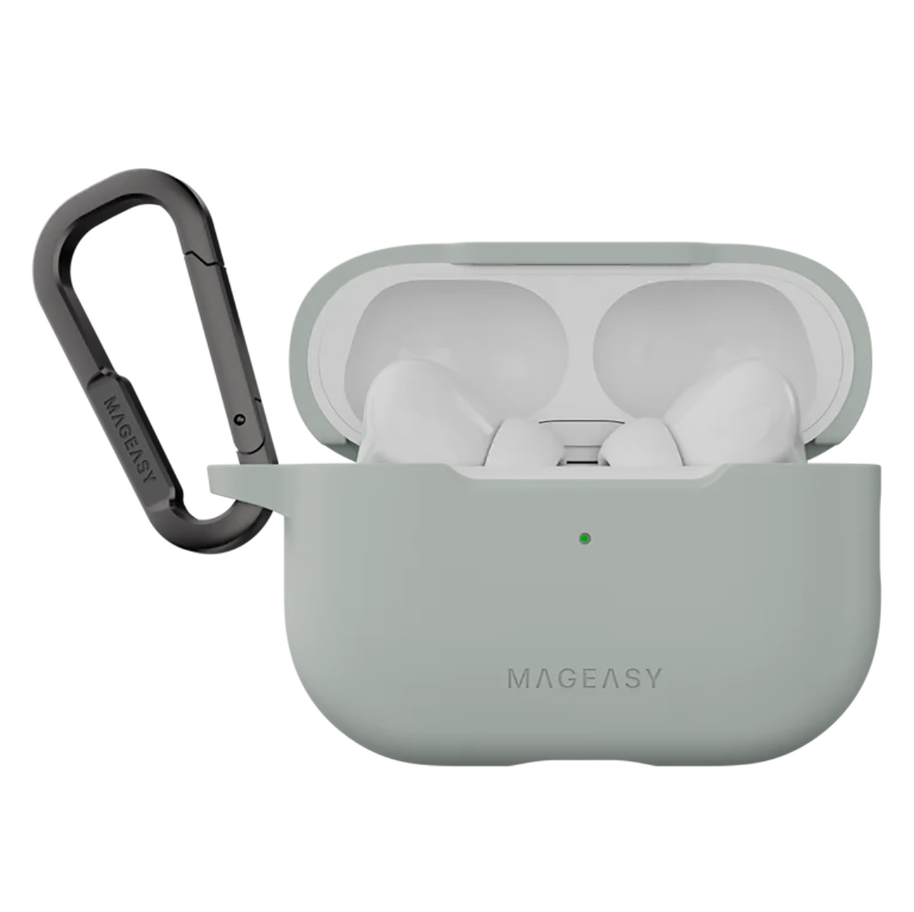 كفر Mageasy لسماعة ابل AirPods برو 1 و 2 / تصميم انيق / يحمي من الطيحات / Mirage Gray
