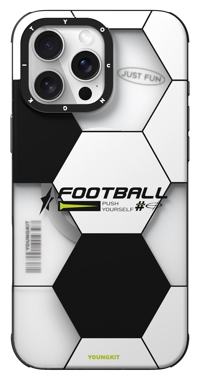YoungKit Case for iPhone 16 Pro Max / Support MagSafe / Drop Resistant / Football Design