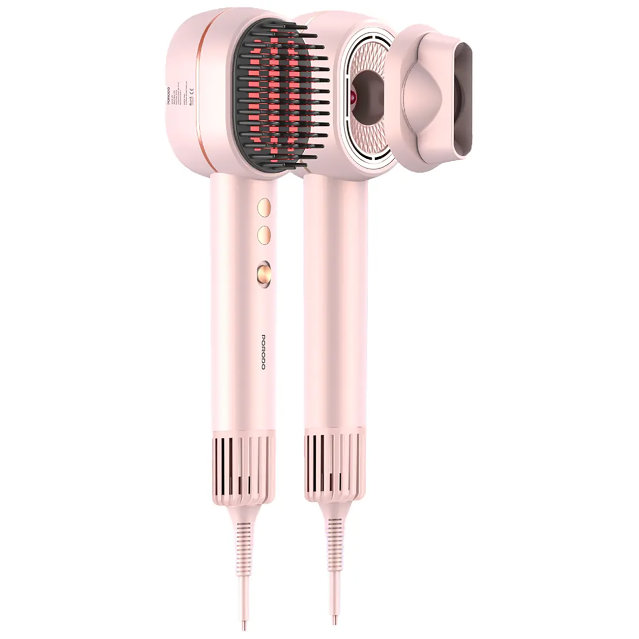  مجفف و مصفف الشعر من بورودو / قوة 1400 واط / تحكم ذكي بالحرارة / 3 مستويات لتدفق الهواء
