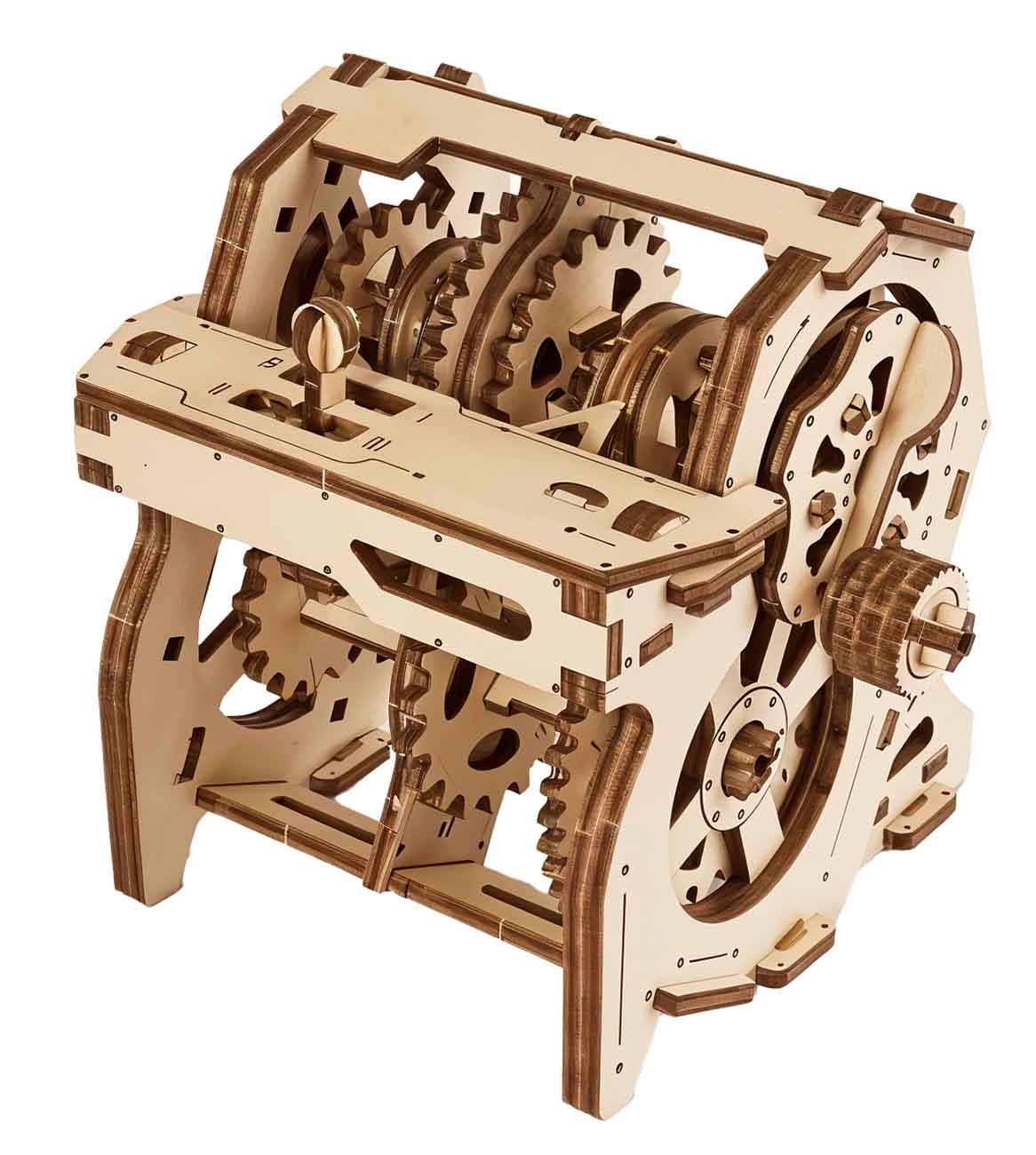 Ugears Educational Assembly Game / Wooden Pieces / Beautiful 3D Design / Gearbox