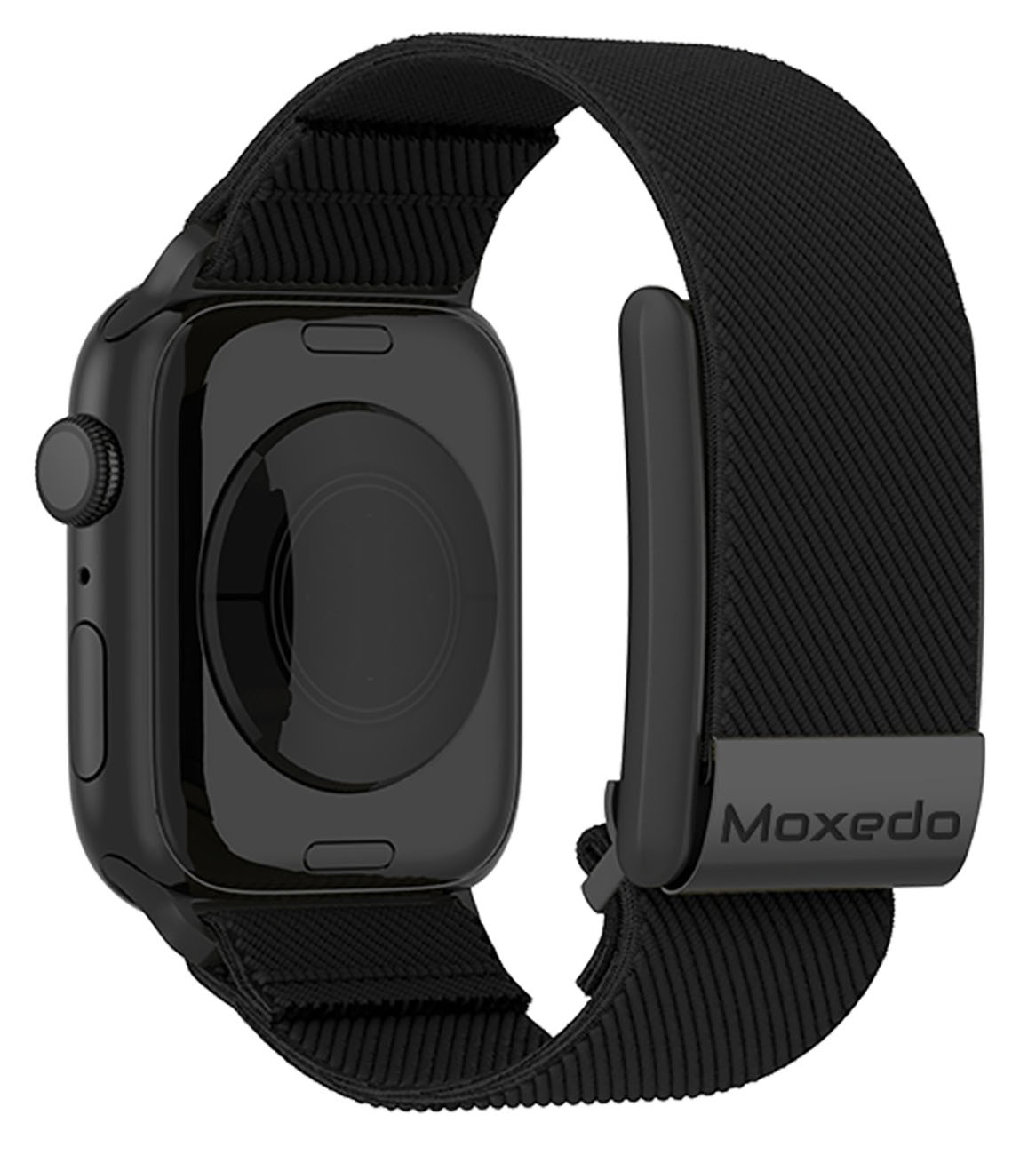 سير Moxedo Hybrid لساعة ابل و سوار Whoop الذكي / تصميم مريح وعملي / اسود