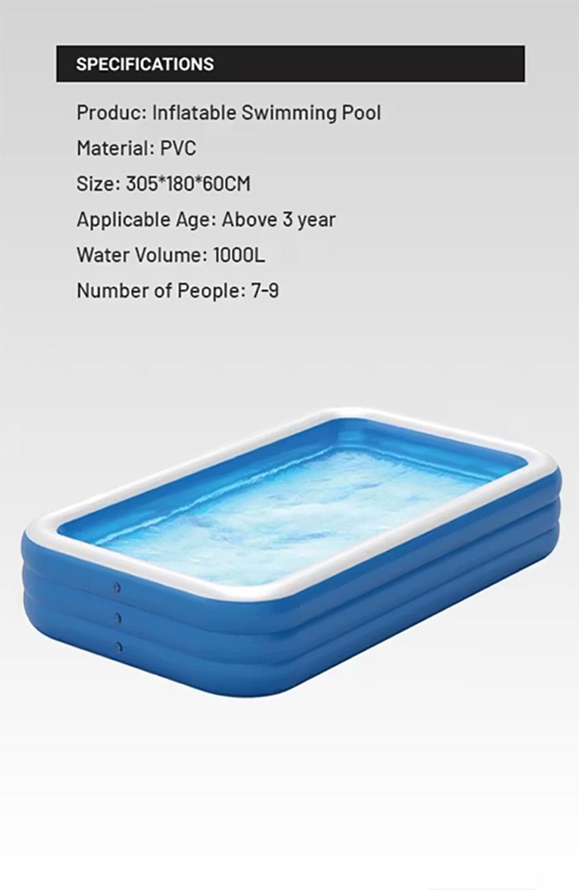 Green Large Inflatable Swimming Pool / 1000L Water Capacity / Size ...