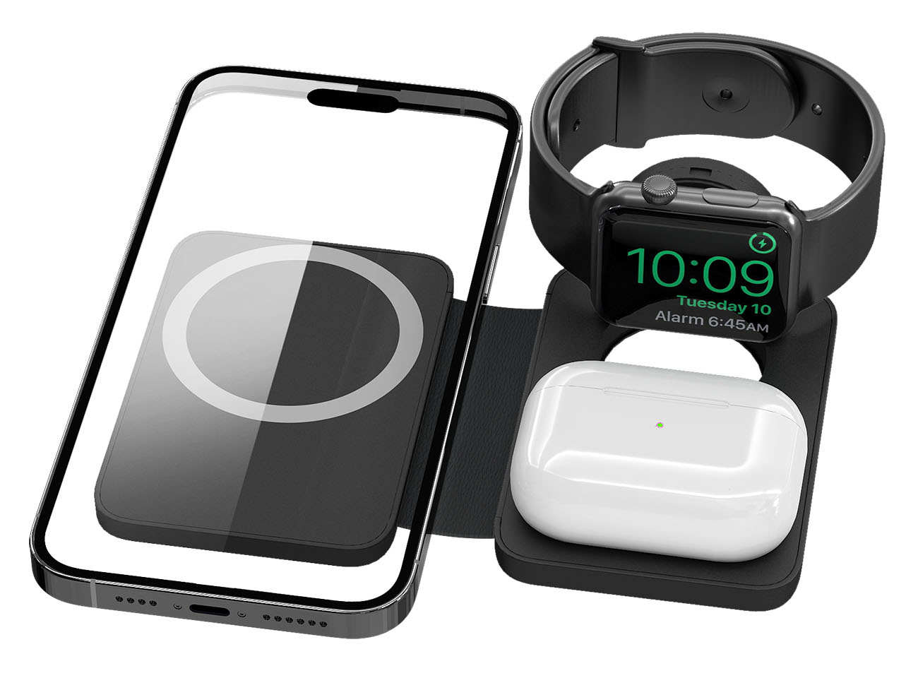 EGO MagPad 2 Wireless Charger / MagSafe Compatible / Foldable / 15W Power Output / Black