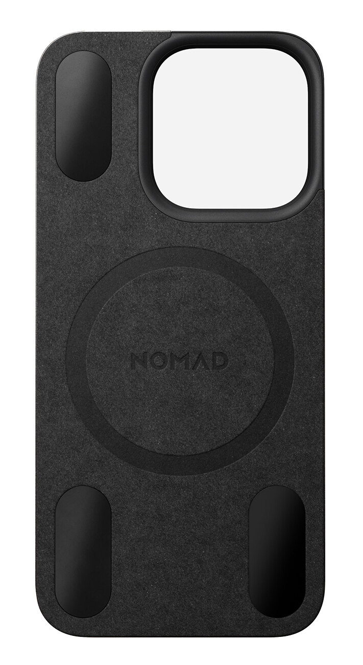 Nomad Magnetic Leather Back for iPhone 15 Pro / Black Leather in Qatar