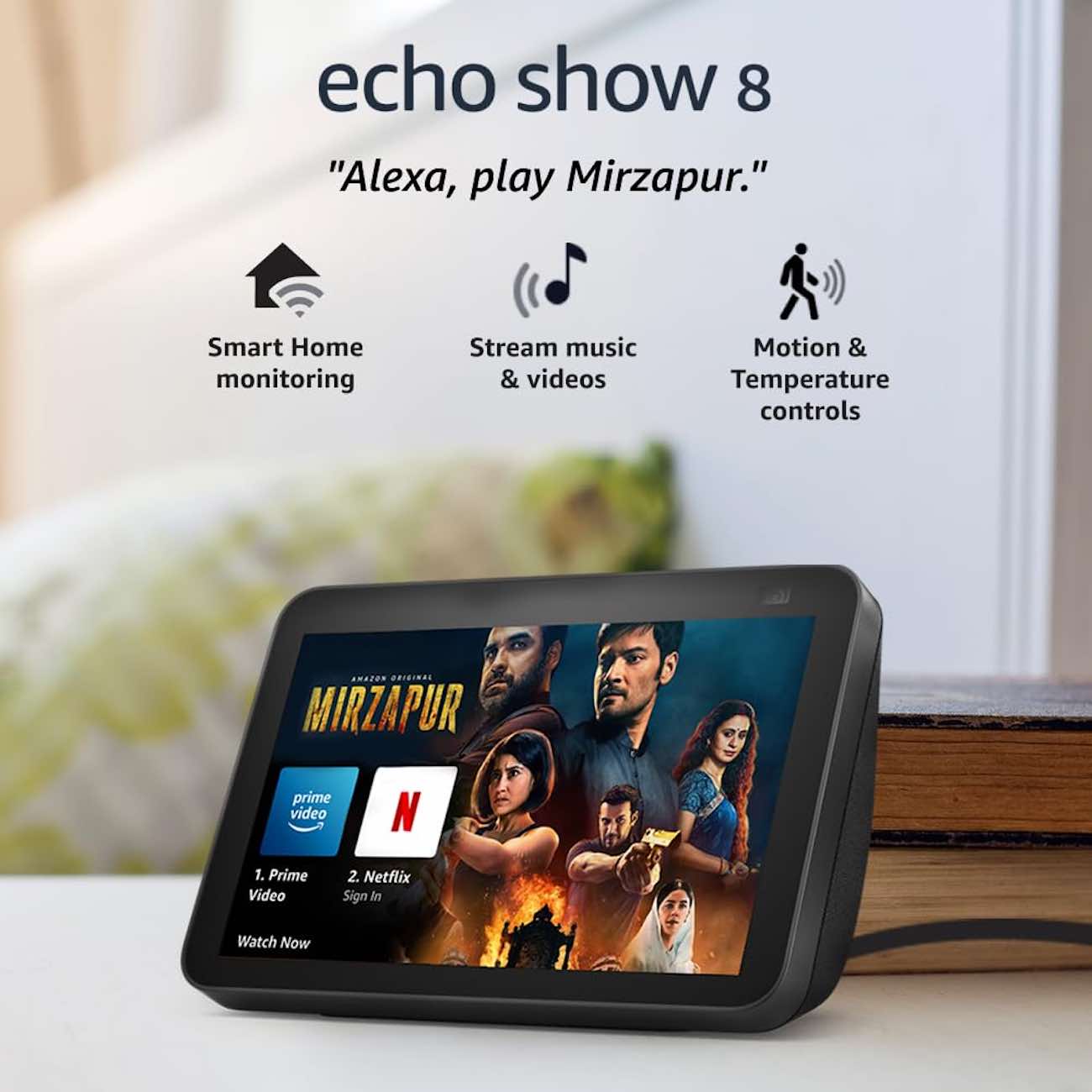 Amazon Echo Show 8 / With Alexa Smart Assistant / 8 inch Touchscreen ...
