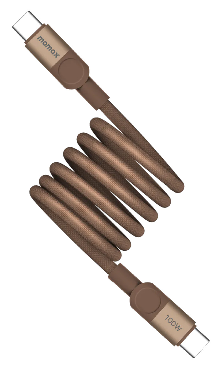 Momax MagLink Type-C to Type-C Cable / 100W Power / 1 Meter / Sandstone