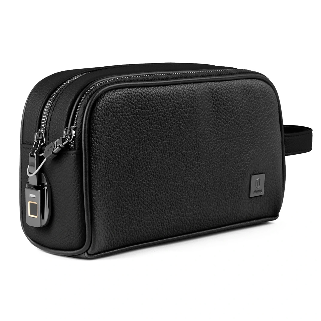 شنطة يد من WiWU / مع قفل ببصمة الاصبع / مساحة تخزين كبيرة / مقاومة للماء / اسود