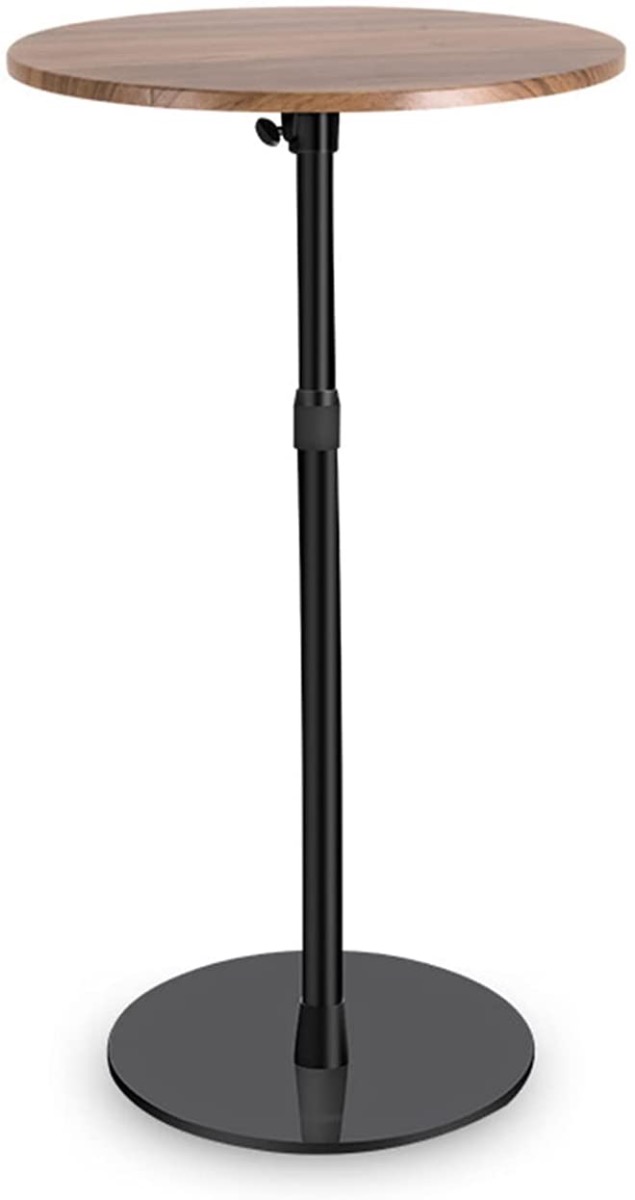 طاولة دائرية متغيرة الطول / بني