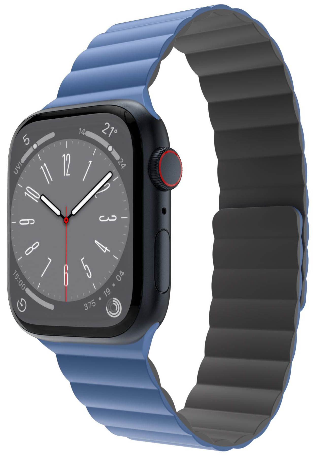 سير MagEasy Skin المغناطيسي / حجم 44 و 45 و 49 / سليكون / مقاوم للماء / ازرق