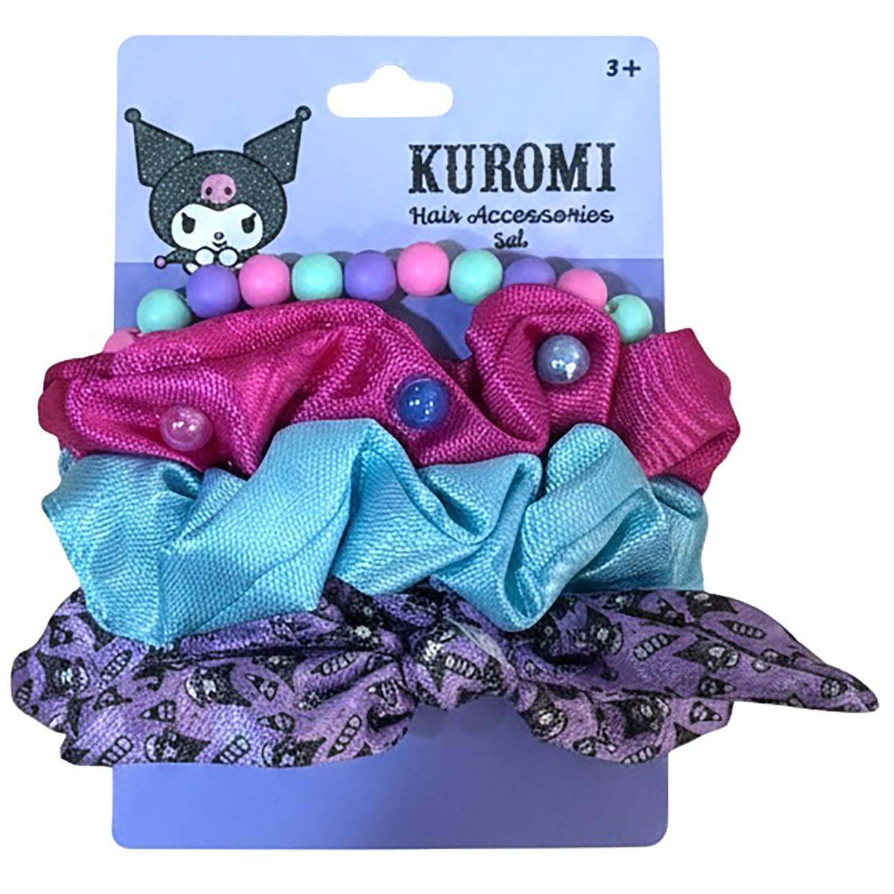 Kuromi Hair Accessories Set / 4 Pieces