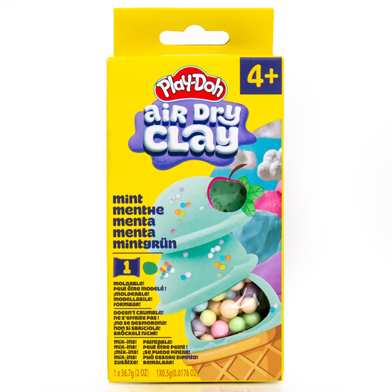 PlayDoh Air Dry Clay Die Cut Box Ice Cream Set