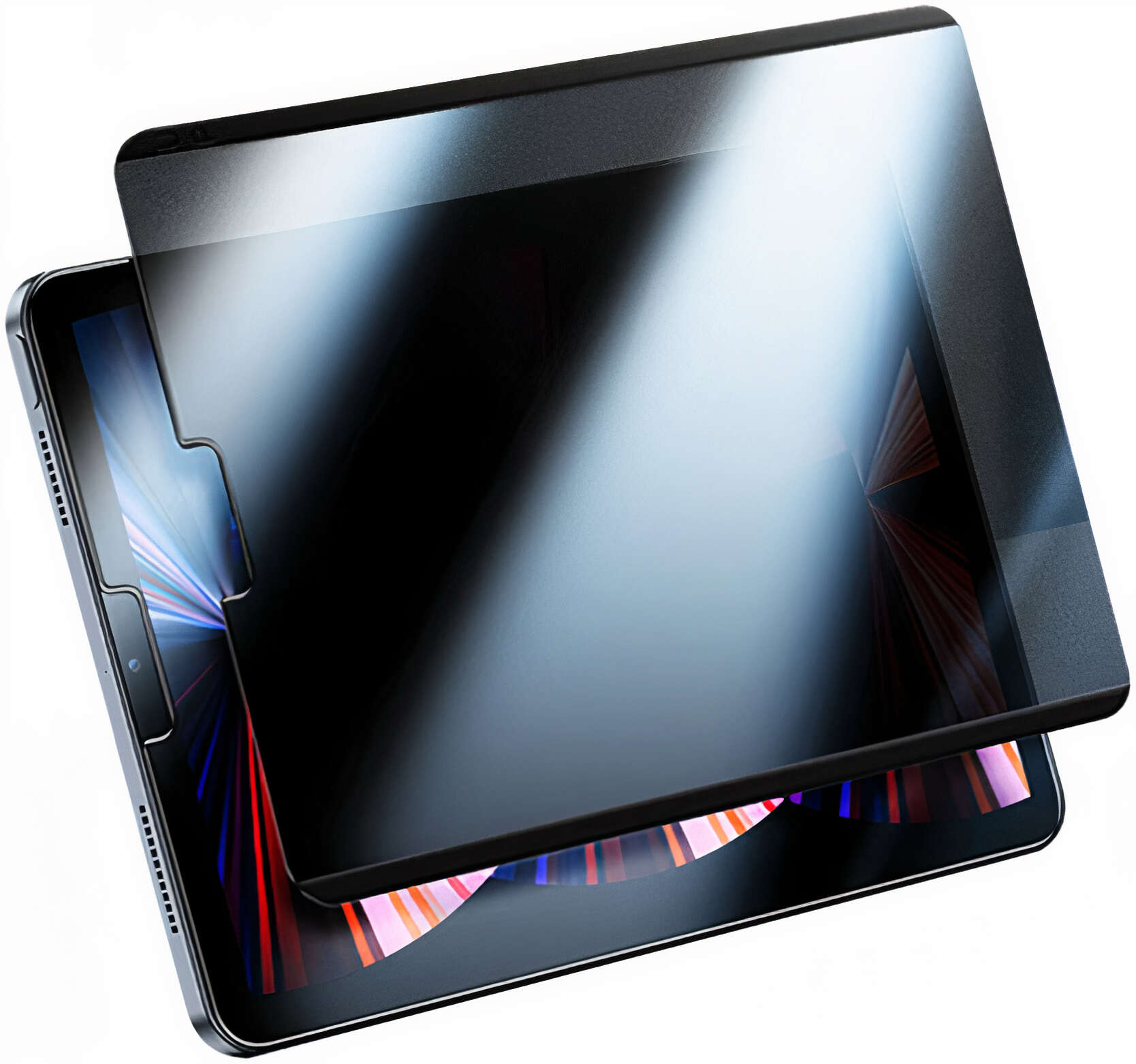 حماية iPrivacy المغناطيسية لايباد 10.2 و 10.5 انش من WiWU / زجاج مخفي / صلابة 9H