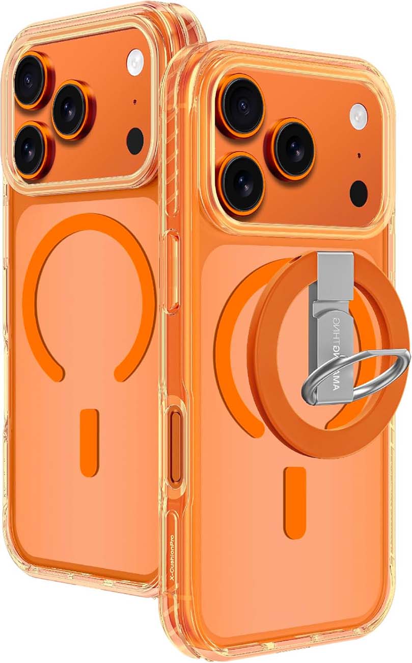 AmazingThing Titan Pro Case for iPhone 17 Pro Max / Built-in Grip / Support MagSafe / Orange 