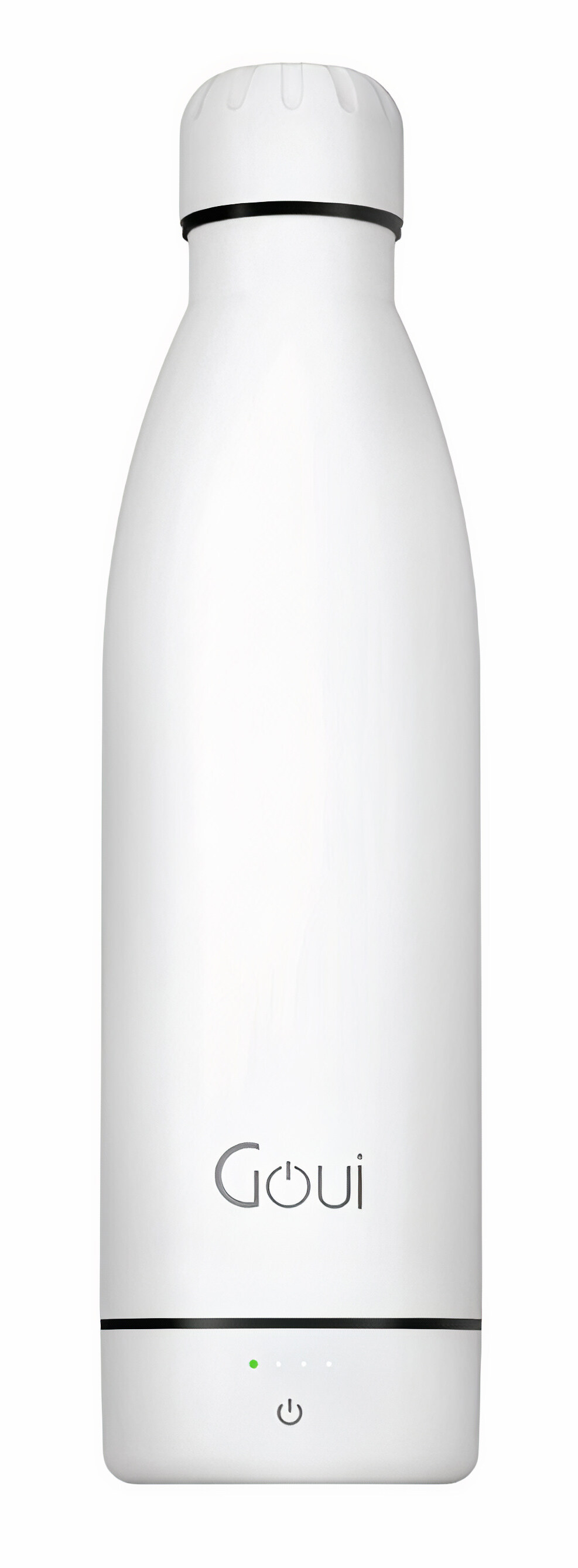 Goui Smart Water Bottle / Built-in Power Bank / Wireless Charging / 420ml / Black & White
