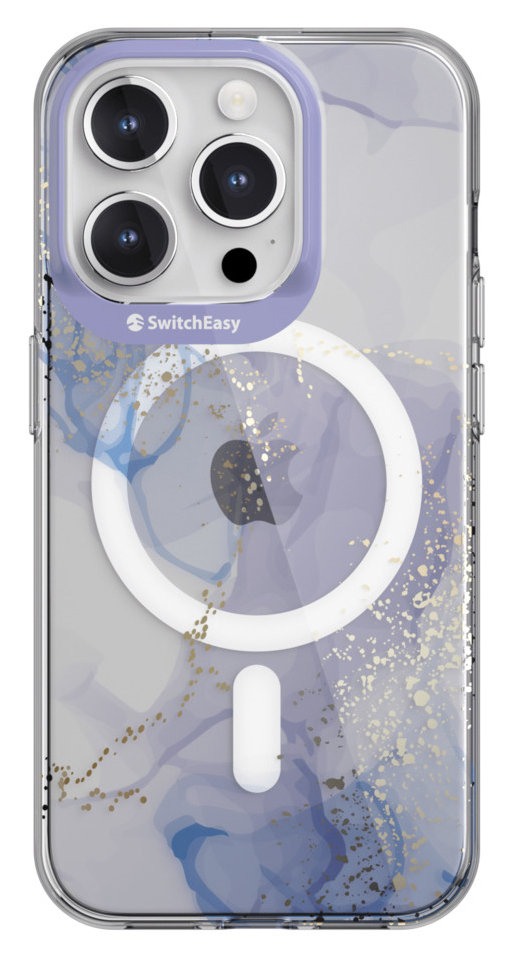 كفر Artist Veil من Switcheasy لايفون 15 برو / يدعم MagSafe / تأثير 3D مميز / شفاف مزخرف