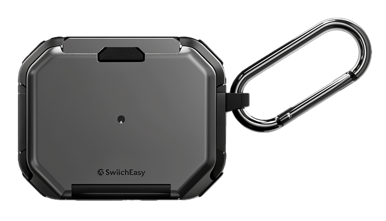 كفر SwitchEasy Defender بلس لسماعة ابل AirPods برو 1 و 2 / يحمي من الطيحات / Space Grey