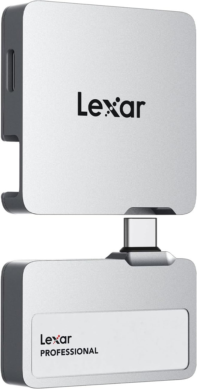 Lexar Go Portable SSD with Hub / 1 TB Capacity / USB-C Connection / Support iPhone
