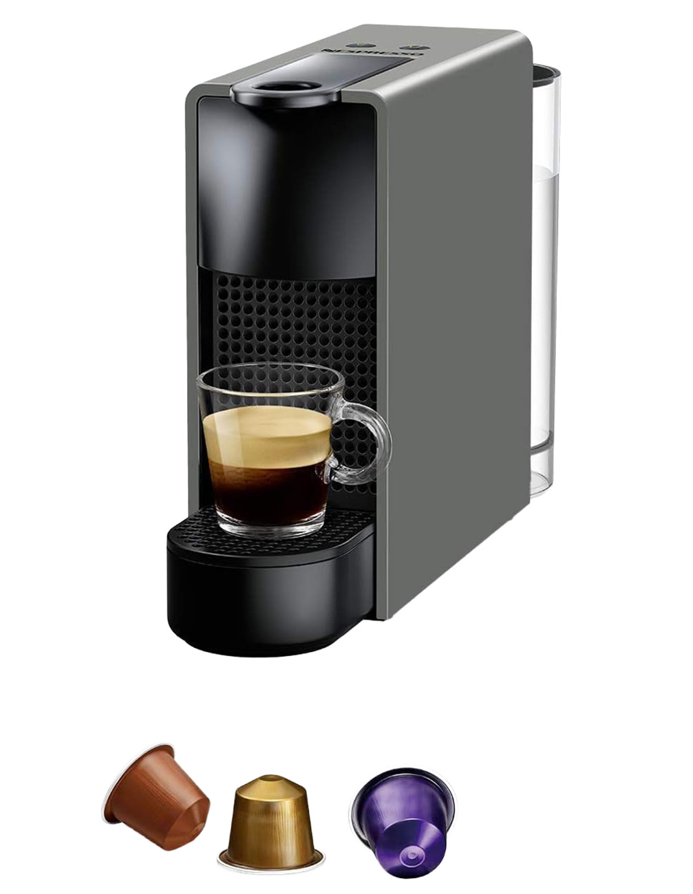 Nespresso Essenza Mini C30 Coffee Machine / 0.6L Capacity / Supports Capsules / Grey