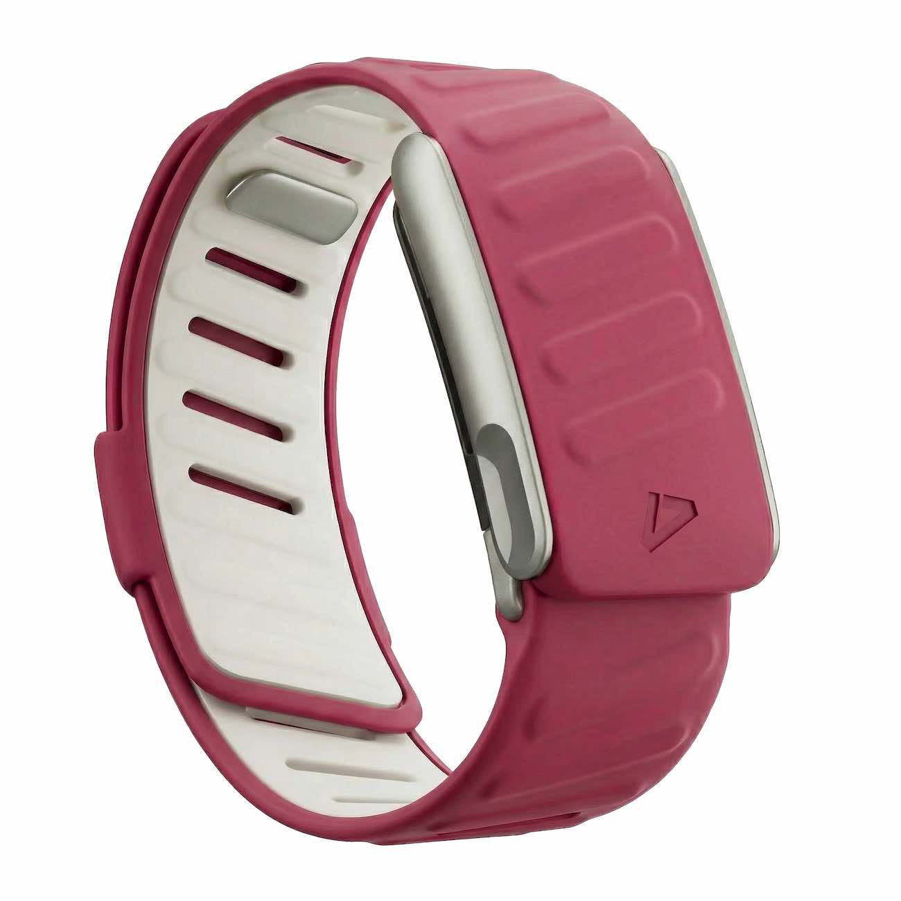 Dash Strap For Whoop 5 MG / Soft Silicone / Maroon with Matte Silver Frame