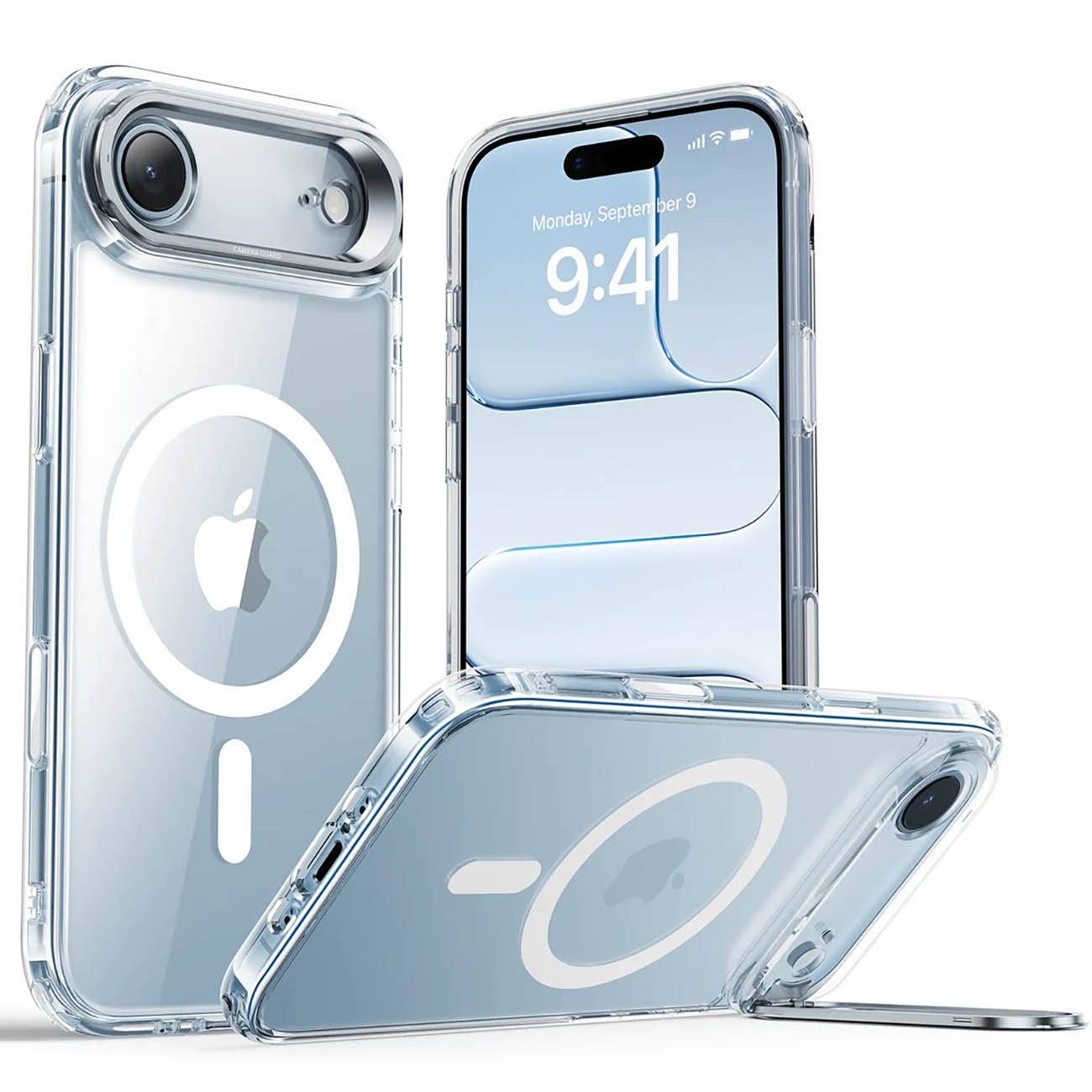 ESR Case for iPhone 17 Air / Built-in Stand / MagSafe / Drop-Resistant / Clear