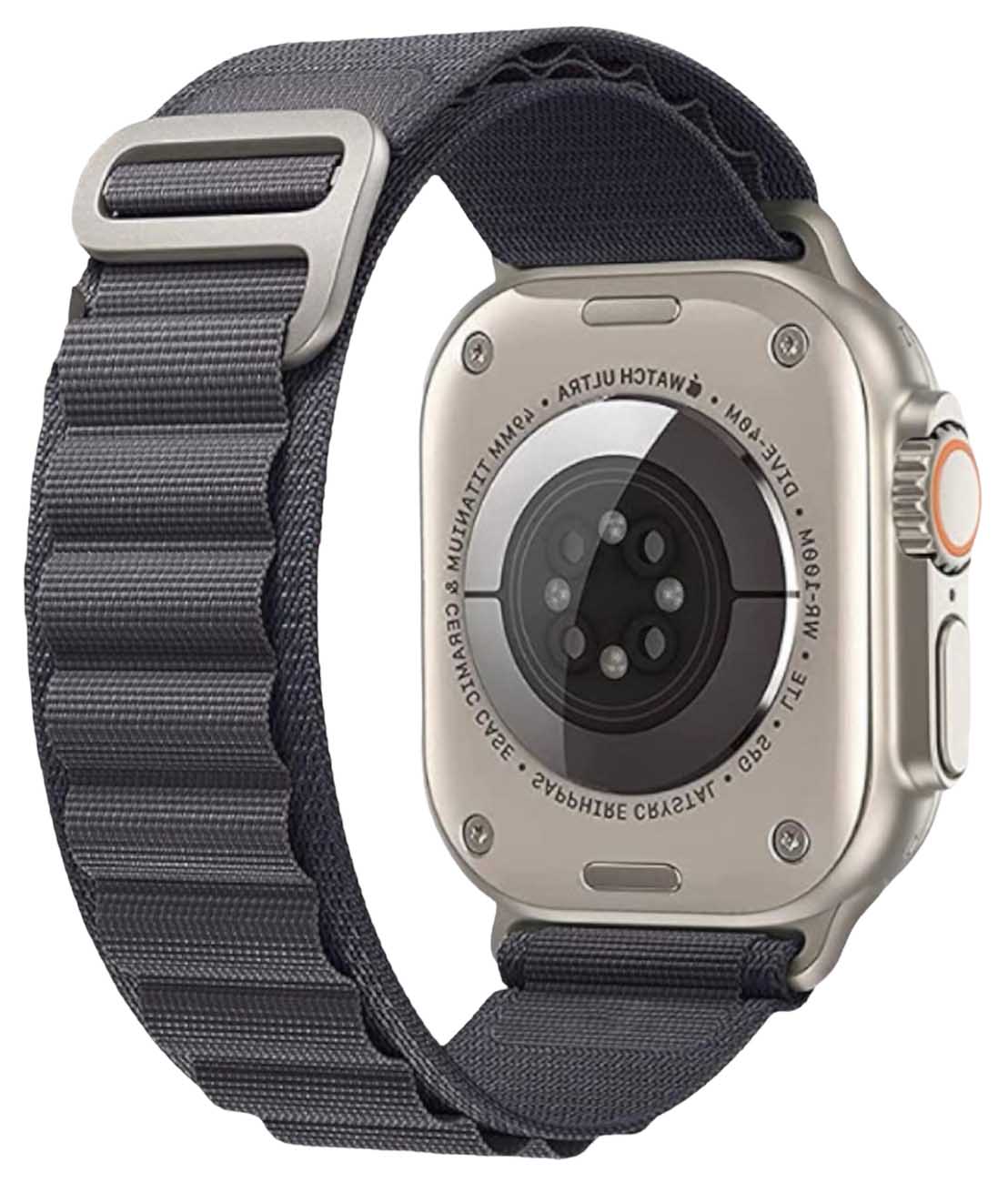 سير Alpine Loop الرياضي من 974Bands لساعة ابل الترا / حجم 49 / اسود