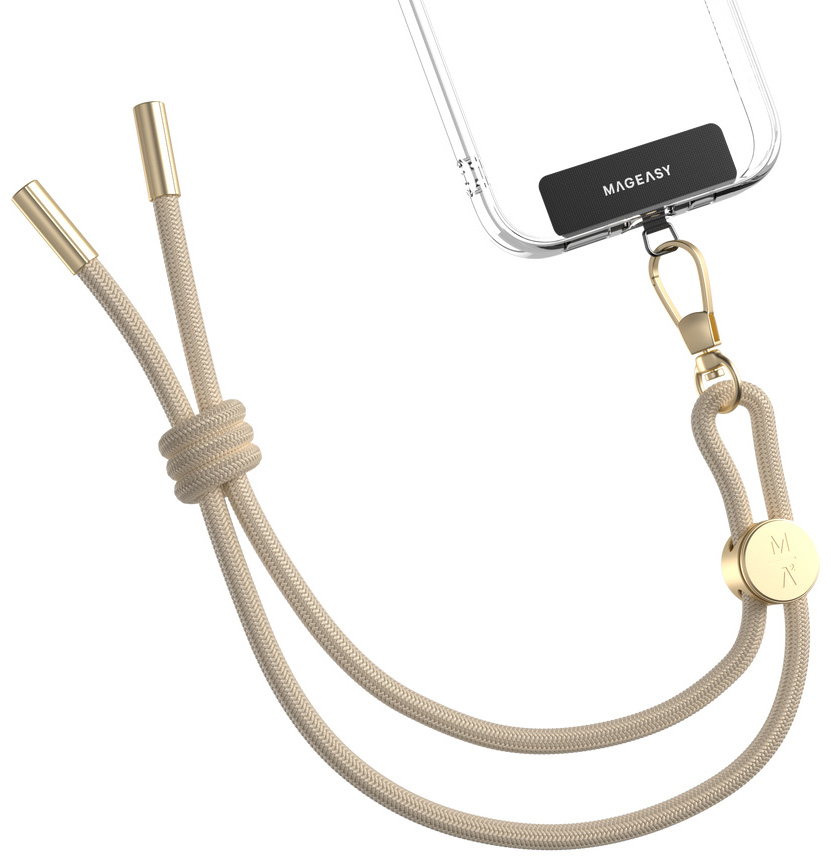 MagEasy Adjustable Wrist Strap / Variable Length / Lightweight & Slim / Beige