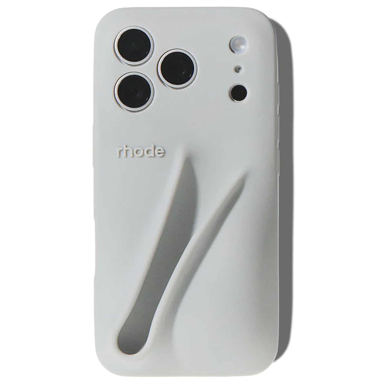 Rhode Lip Case for iPhone 17 Pro Max / Soft Silicone / Grey