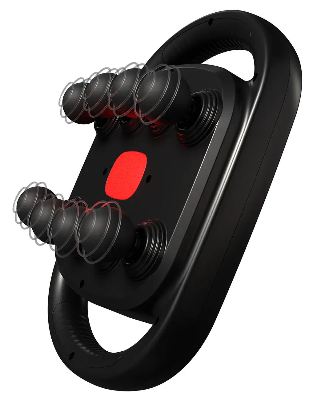 جهاز مساج Power Pulse من بورودو / مع 8 رؤوس / يعمل بالبطارية / 9 مستويات سرعة