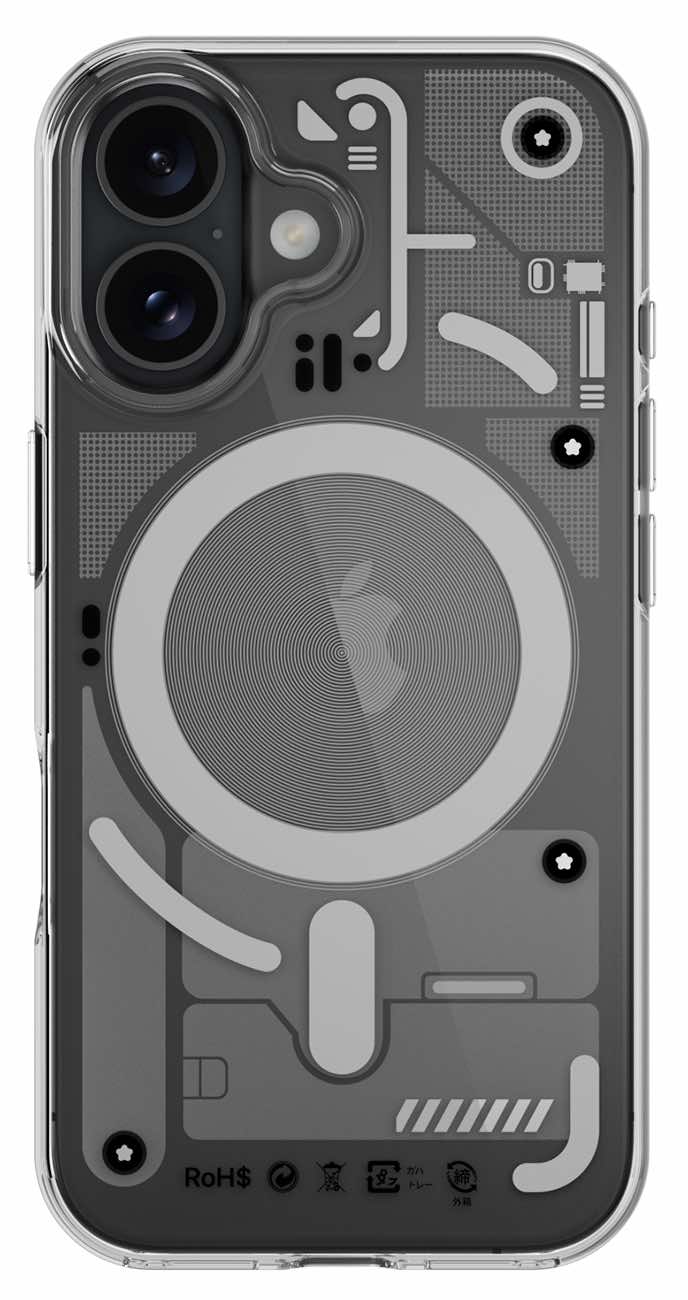 MagEasy X Ray Case for iPhone 16 / Support MagSafe / Drop-Resistant / Clear