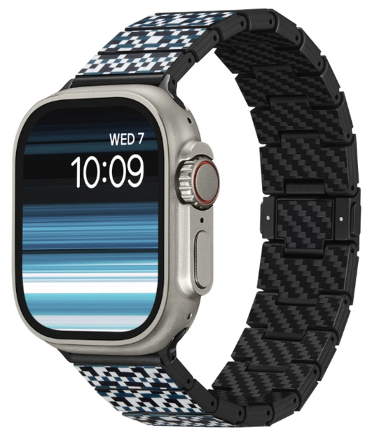 سير Dreamland ChromaCarbon لساعة ابل من Pitaka / يدعم كل الاحجام / لون Mosaic