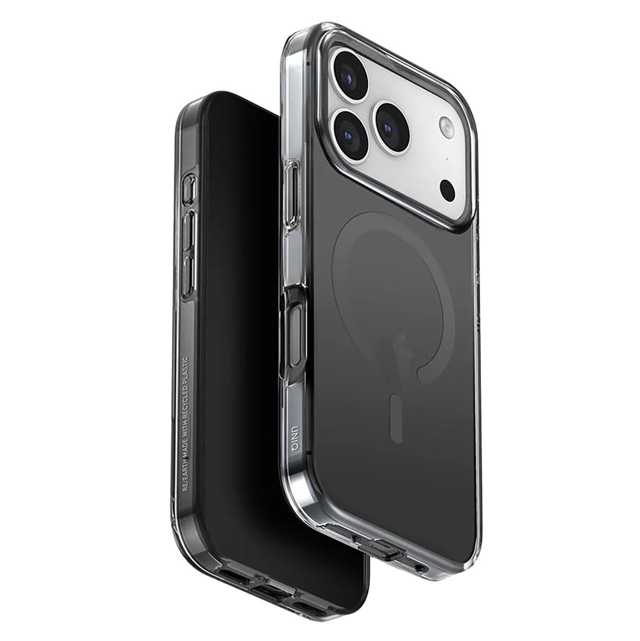 UNIQ Clario Case for iPhone 17 Pro / Supports MagSafe / Drop-Resistant / Clear Black
