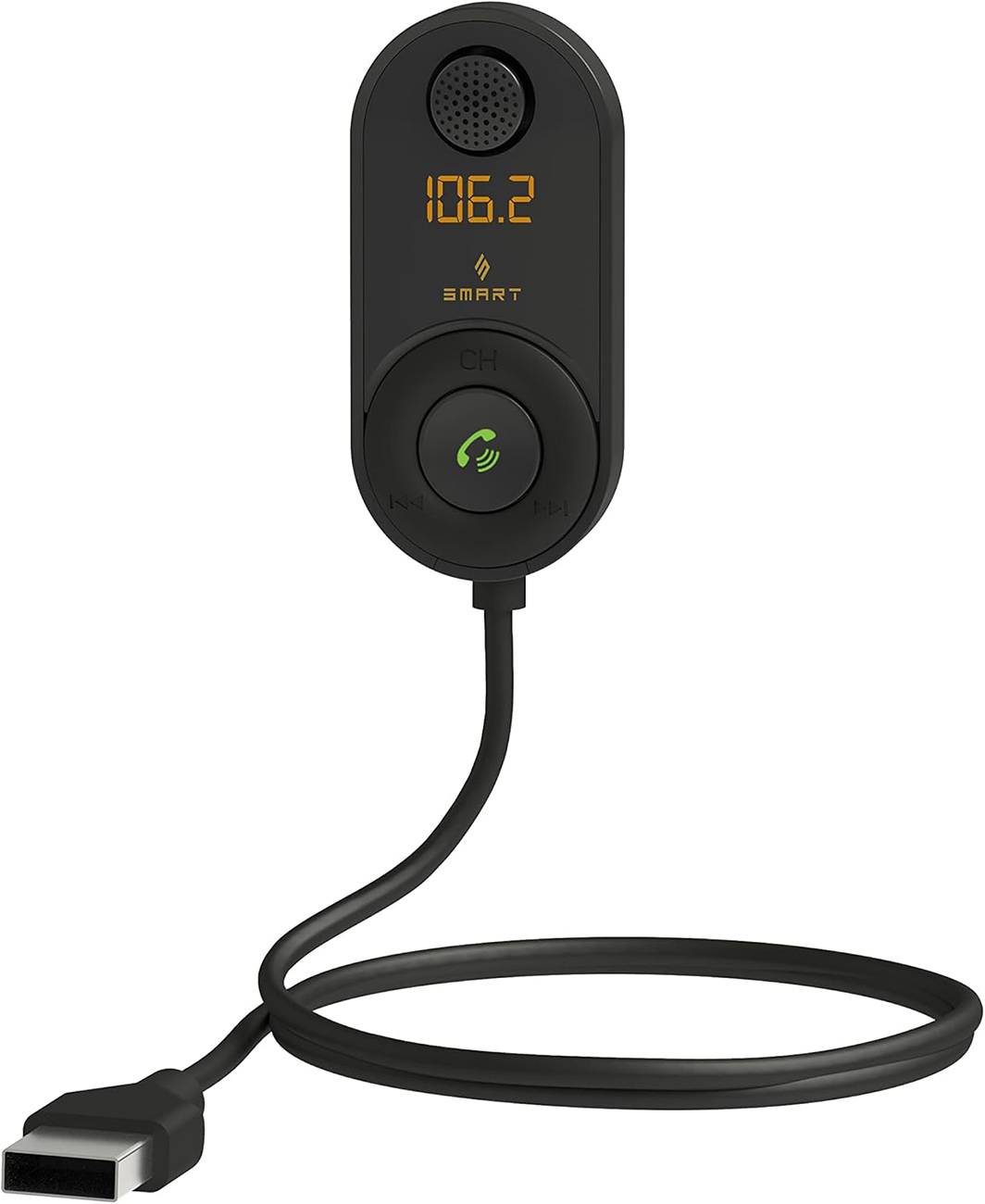 جهاز بلوتوث للسيارة من Smartix / مع عزل الازعاج / متوافق مع iOS و اندرويد