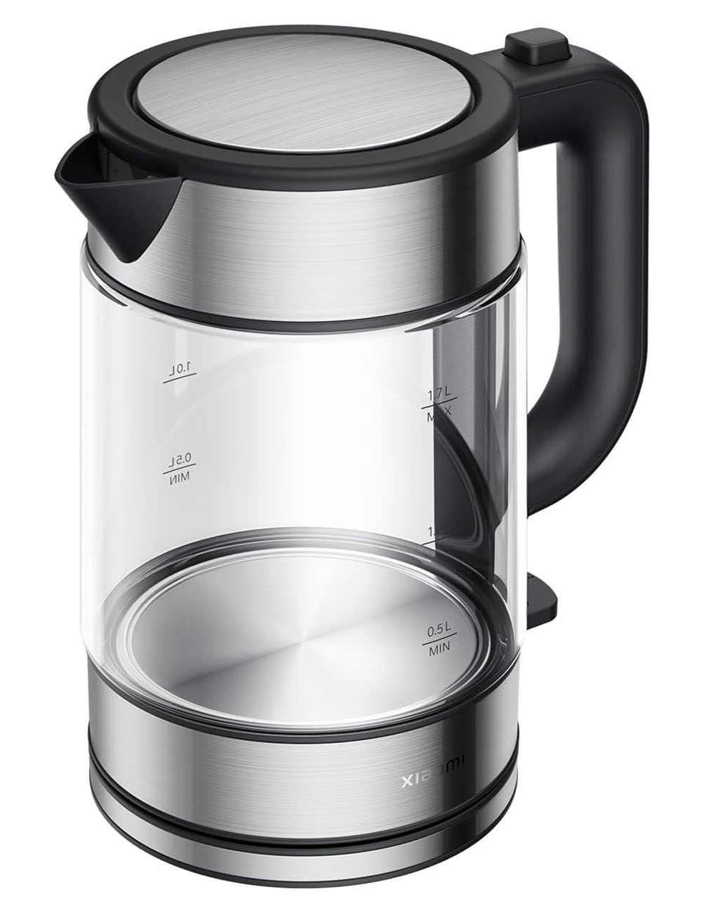 غلاية ماء كهربائية من شاومي / لتحضير الشاي و القهوة / سعة 1.7 لتر / قوة 2200 واط / تصميم زجاجي
