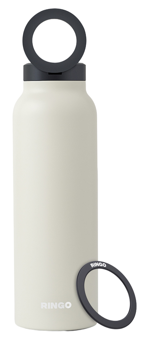 Ringo Bottle with Phone Stand / 946ml Capacity / Keeps Drinks Hot & Cold / White