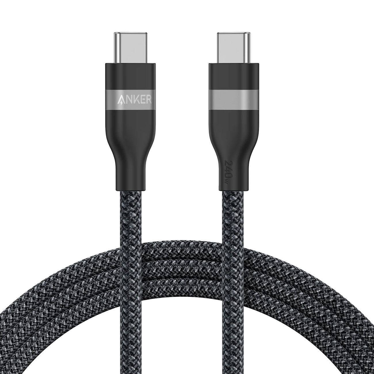 Anker Type-C To Type-C Cable / Durable Design / 1.8m Length / 240W Power / Black