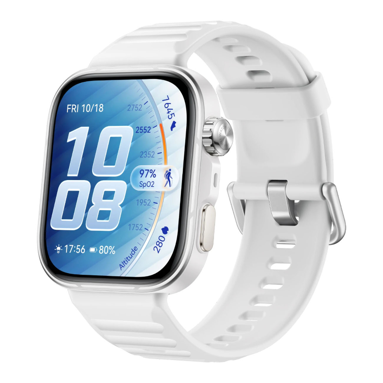 Huawei Watch Fit 5 Pro / AMOLED Display / Health Tracking / Dual GPS / 10-Day Battery / White