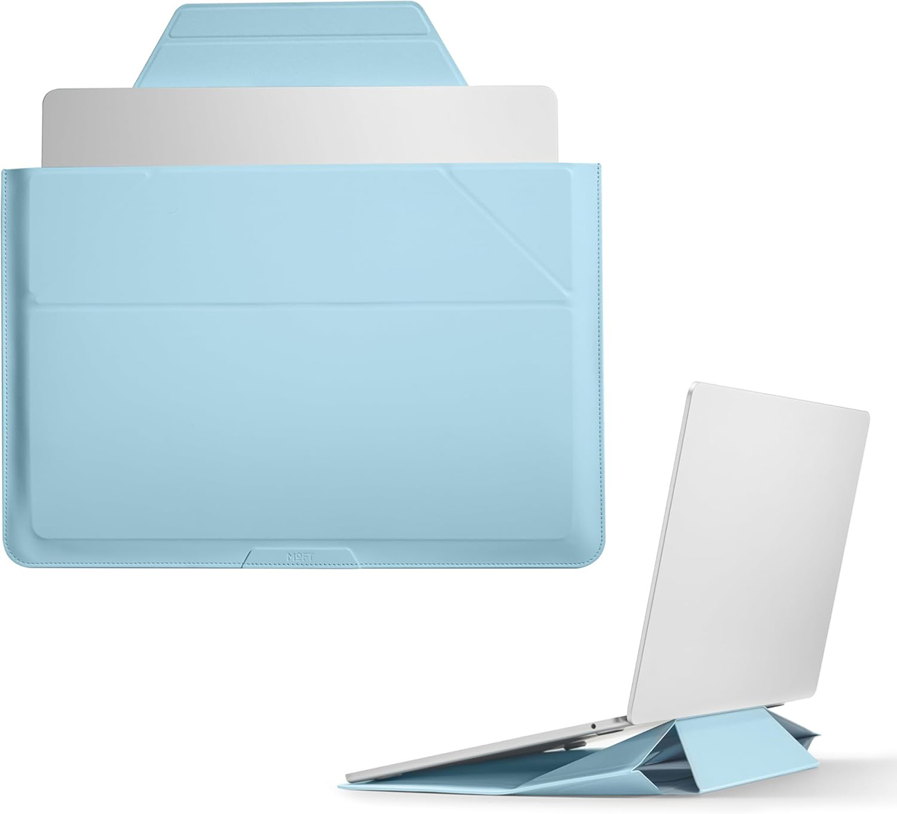 شنطة موفت لاجهزة اللابتوب / حجم 14 انش / تتحول ستاند بعدة زوايا / لون Soothing Mist 