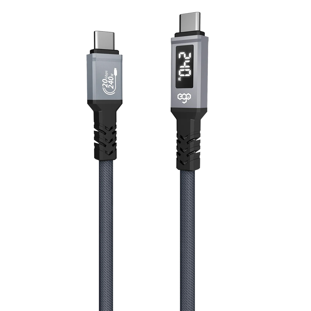 ego Magnetic Cable / Type-C to Type-C / Fast Charging / 240W Power / Built-in Display / 2 Meter