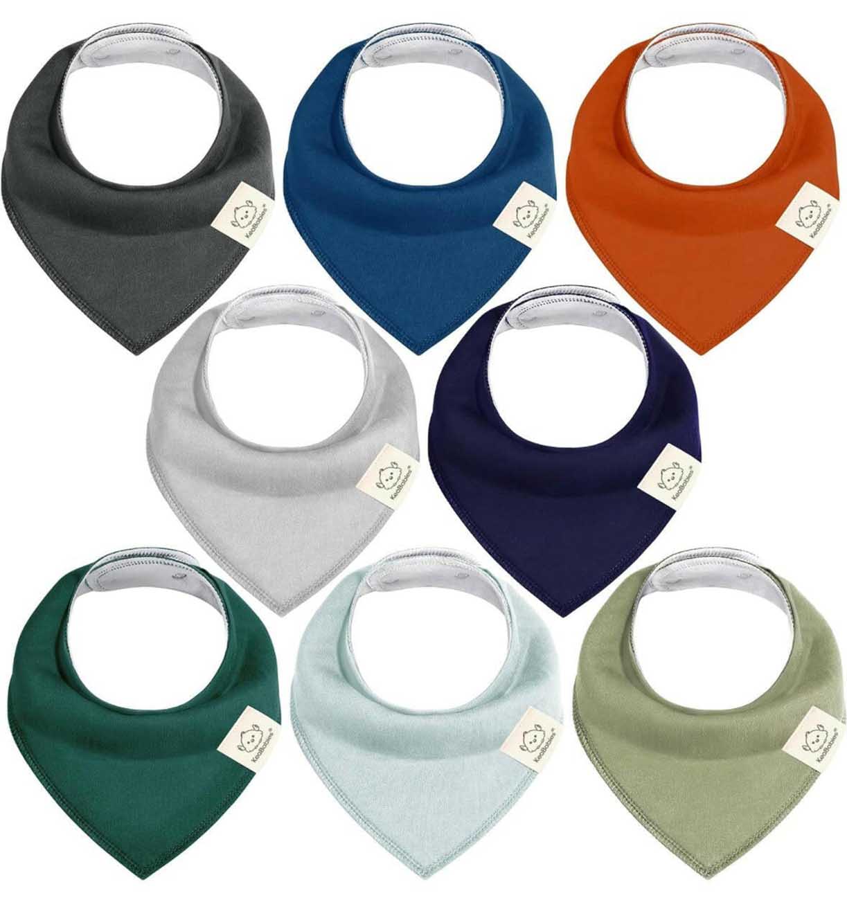 KeaBabies Bandana Set for Kids / Hunter Style / Pack of 8