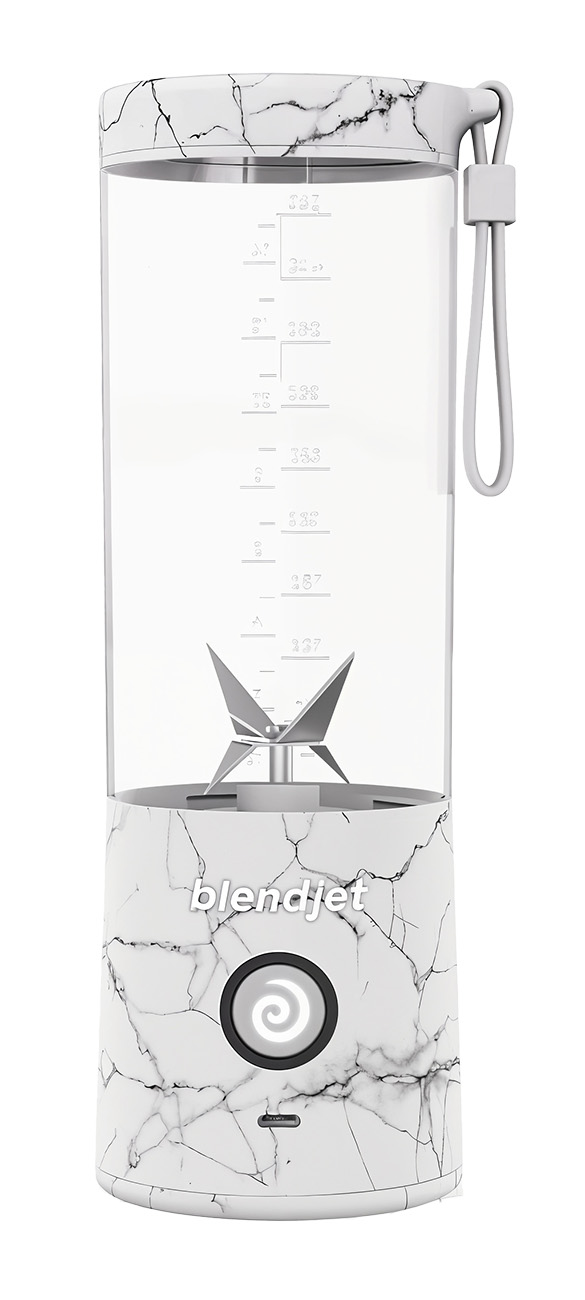 BlendJet V2 Portable Blender / Battery Operated / White Marble