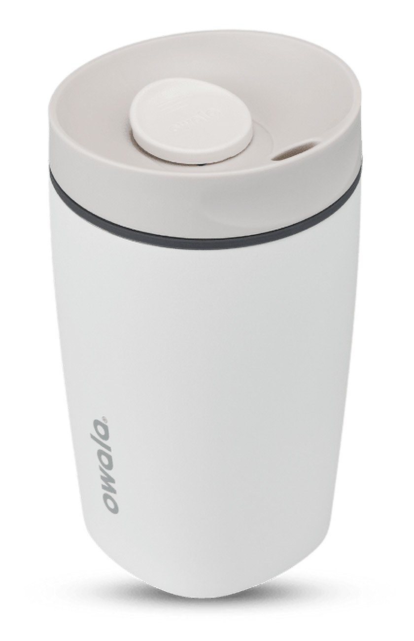 Owala SmoothSip Slider / 12oz / For Hot & Cold Beverages / Shy Marshmallow