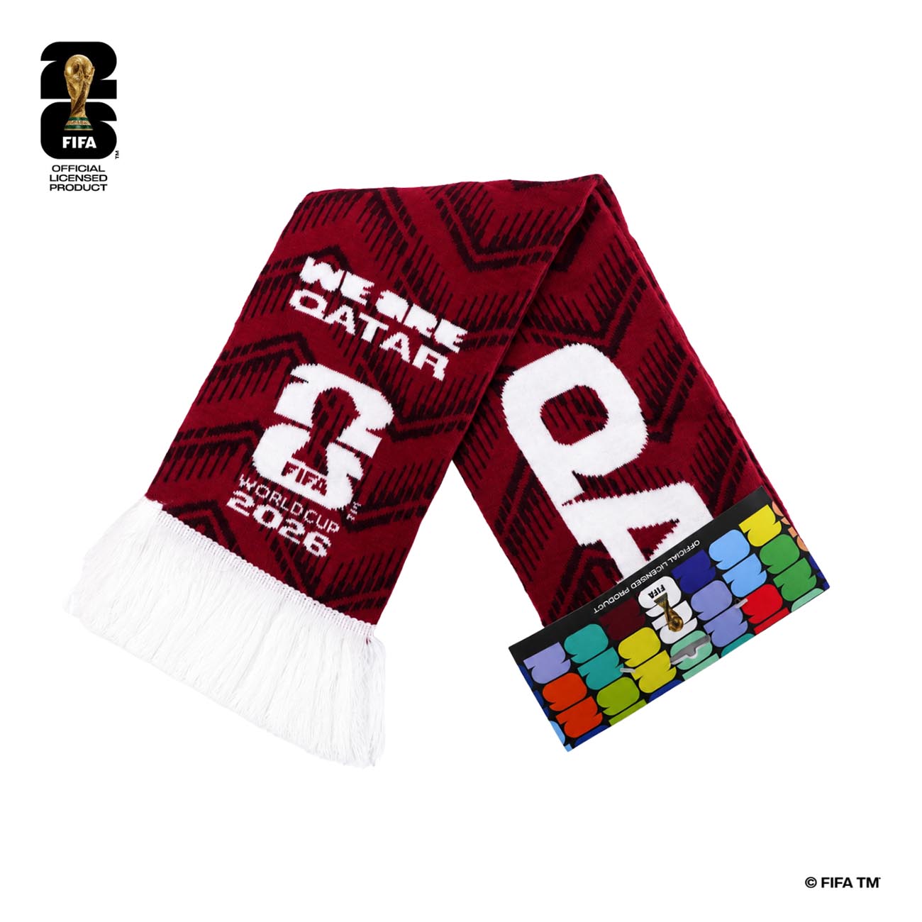 FIFA World Cup 2026 Qatar Scarf / Official Licensed Product in Qatar