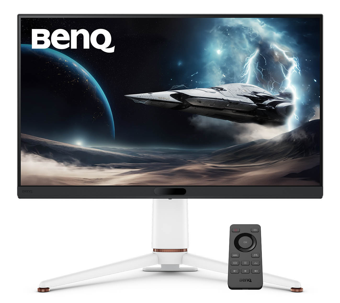 شاشة جيمنغ Mobiuz EX271Q من BenQ / حجم 27 انش / دقة 2K / تجديد 180Hz / مع ريموت تحكم